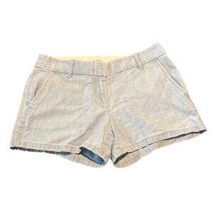 J. Crew- Chambray‎ Cotton Shorts- size 0